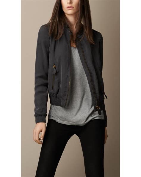 burberry womens bomber jacket|burberry lightweight jacket women.